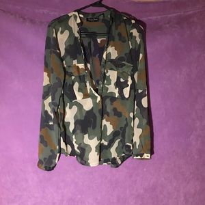 Opaque camouflage shirt